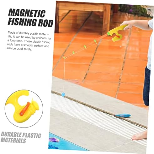 Toyvıan 3 adet Olta Manyetik Oyuncaklar Çocuklar için Toplu Oyuncaklar para su oyuncakları Çocuklar Banyo Balıkçılık