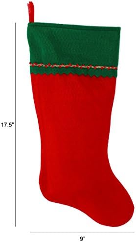 Bana işlemeli ilk Noel Çorabı, Yeşil ve Kırmızı Keçe, İlk Q