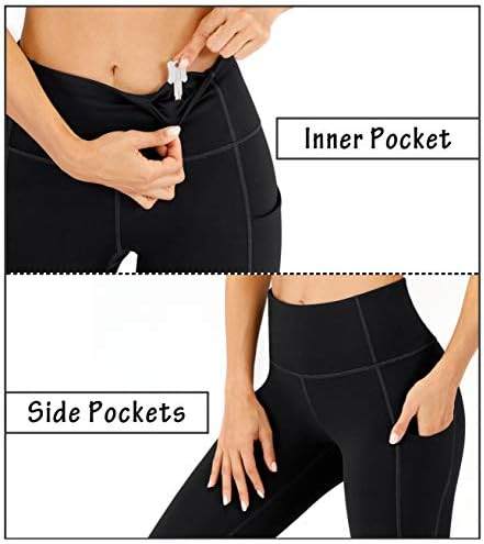 Heathyoga Yoga cepli pantolon Kadınlar için Yüksek Belli Tayt Kadınlar için Cepler ile Egzersiz Tayt Kadınlar için
