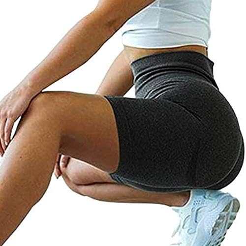 Egzersiz Yoga Şort Kadınlar için Ezme Popo Kaldırma Karın Kontrol Spor Şort Düz Renk Hafif Yoga Streç Bisiklet Pantolon