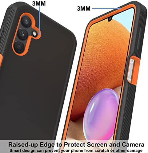RubCase içinsamsung Galaxy A13 5G Kılıf ile Kemer Klip Kılıf, 2x Ekran Koruyucu, Ağır Askeri Sınıf Tam Vücut Darbeye