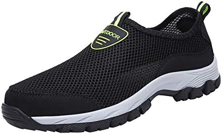 WEUIE erkek Nefes Atletik koşu ayakkabıları-Rahat Örgü Spor Egzersiz Açık Yürüyüş Slip-On Sneakers Loafer'lar