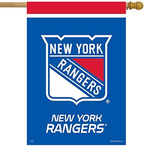 New York Rangers House Bayrak Hokeyi Lisanslı 28 x 40