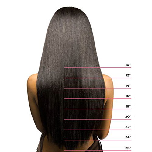 18 Remy klipsli postiş İnsan Saçı Siyah Kadınlar için Moda-Uzun İpeksi Düz 8 adet 20 klipler gerçek postiş klipsli