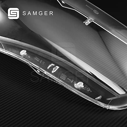 Samger 2 Adet Sol Sağ Yan Far Far Lens Şeffaf lens kapağı Değiştirme BMW 3 Serisi için E90 2005-2012