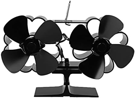 XFADR SRLİWHİTE siyah şömine Fan 8 ısı Powered soba Fan günlük ahşap brülör çevre dostu sessiz Fan ev verimli ısı