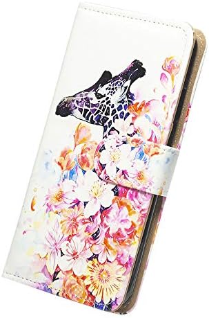 Bcov Galaxy S20 FE 5G Durumda, zürafa Çiçekler Deri Flip Case Cüzdan Kapak ile Kart Yuvası Tutucu Kickstand Samsung