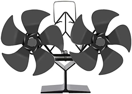 BATRC LYNLYN çift kafa 10 Fan ısı Powered soba Fan çevre dostu sessiz ısıtıcı aracı ev verimli ısı dağılımı (renk: