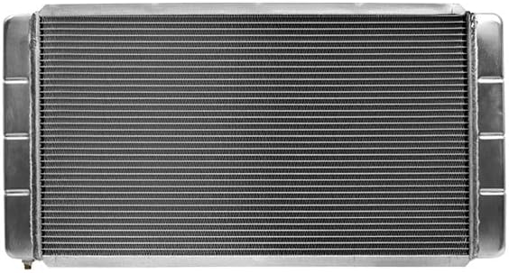 Northern Radiator 30-7/8 inç G x 16-1/2 inç Y x 3-1/8 inç D, Kaynaklı Yan Giriş, Kaynaklı Yan Çıkış, Alüminyum, Doğal,