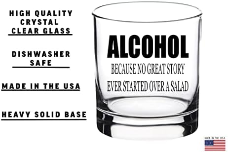 Rogue Nehir Taktik Komik Alkol Salata Eski Moda viski bardağı İçme Bardağı Erkekler İçin Hediye Baba Büyükbaba