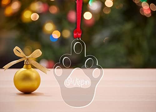 Kişiselleştirilmiş Pet Kedi Süs Pençe Noel Ağacı Asılı Dekorasyon Hediye Hatıra