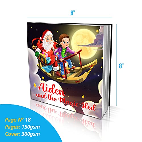 Dinkleboo'dan Kişiselleştirilmiş Hikaye Kitabı - Sihirli Kızak - 2 ila 8 Yaş Arası Çocuklar için-Çocuğunuzun Sihirli