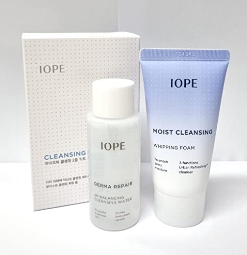 IOPE] Temizleme KİTİ 2 parçalı set ( hediye için) / Temizleme Suyu 50ml ve Köpük 50g / Kore Kozmetik Ürünleri (1)