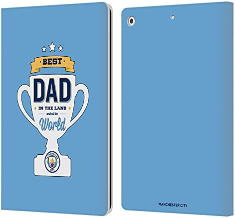 Kafa Çantası Tasarımları Resmi Lisanslı Manchester City Man City FC En İyi Baba babalar Günü Deri Kitap Cüzdan Kılıf