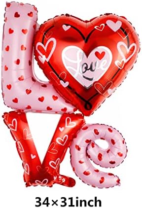 Mllxon 2 Adet Aşk Folyo Balon Aşk Mektupları Mylar Balonlar Sevgililer Günü Balon Düğün Gelin Duş Yıldönümü Partisi
