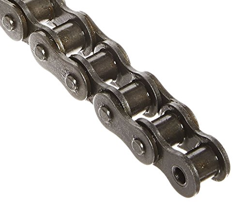 Shuster Chain 40-1RIVX50 ANSI 40 Perçinli Makaralı zincir, Tek Telli, Karbon Çeliği, 1/2 Adım, 5/16 Silindir Çapı,