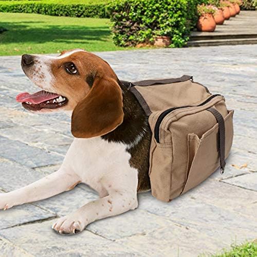 Yosoo Pet Köpek Açık Sırt Çantası, Giyim ve Aksesuarları Sırt Çantaları Seyahat Kamp Yürüyüş Eyer Yan Çanta için Orta