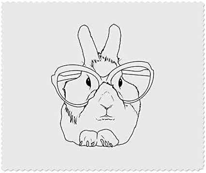 Azeeda 2 x' Güneş Gözlüklü Tavşan ' Mikrofiber Lens / Gözlük Temizleme Bezleri (LC00018294)