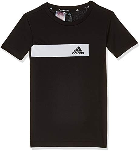 adidas Çocuklar Tshirt Koşu Eğitim Erkek Yaşam Tarzı serin tişört Genç Moda DV1360 (110/4-5 Yıl) siyah