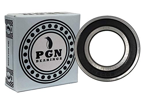 PGN (2 Paket) 6005 - 2RS Rulman Yağlanmış Krom Çelik Mühürlü Bilyalı Rulman - 25x47x12mm Rulmanlar kauçuk conta ve