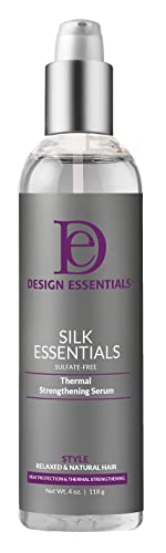 Design Essentials Silk Essentials Termal Güçlendirici Serum, Salon için Mükemmel Ağırlıksız Termal Stiller, 4 FL Oz.,