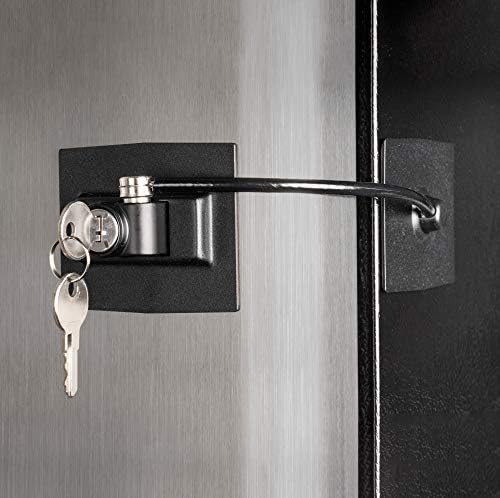 Dahili Anahtarlı Kilitli Guardianite Premium Buzdolabı Kapı Kilidi (Siyah)