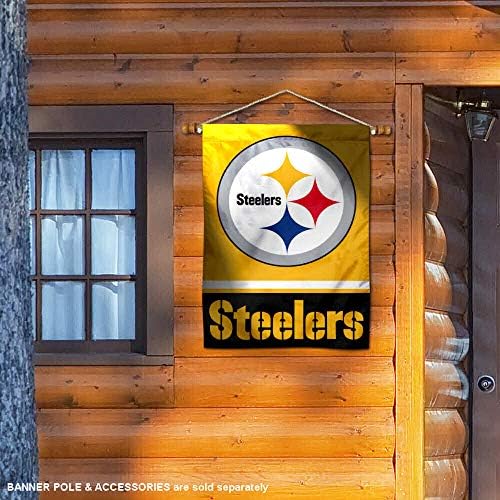 Pittsburgh Steelers Altın iki taraflı Ev Bayrağı