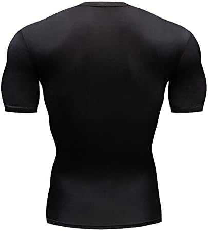 TİMWOODER erkek Sıkıştırma Gömlek, Yumuşak Kısa Kollu 3D Baskı Spor Spor Gömlek Spor T-Shirt