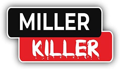 Miller Katil vinil yapışkan Araba Tampon Çıkartması