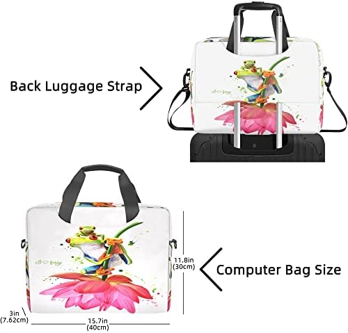 Laptop Çantası 15.6 inç Bilgisayar askılı çanta Omuz Askısı ile Erkekler Kadınlar için Seyahat