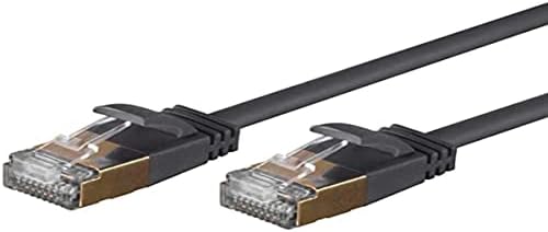 Monoprice SlimRun Cat6A Ethernet Bağlantı Kablosu-Ağ İnternet Kablosu-RJ45, Telli, STP, Saf Çıplak Bakır Tel, 36AWG,