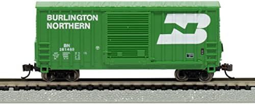 Bachmann Trenleri-YÜKSEK Küp Kutulu ARABA-Burlington Northern 281460-N Ölçeği