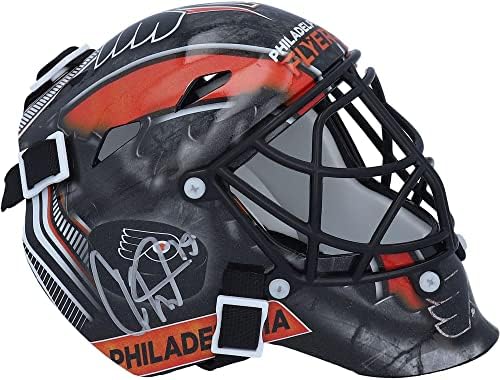 Carter Hart Philadelphia Flyers İmzalı Mini Kaleci Maskesi-İmzalı NHL Kaskları ve Maskeleri