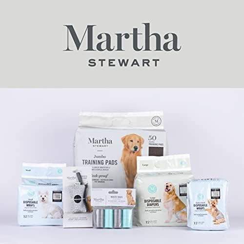 Evcil Hayvanlar için Martha Stewart Dişi Köpek Bezi / Tek Kullanımlık Dişi Köpek Bezi Boyut X-Küçük 12-15 Bel | 12