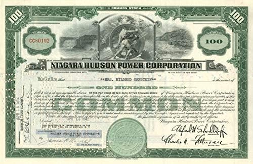 Niagara Hudson Power Corporation - Hisse Senedi Sertifikası