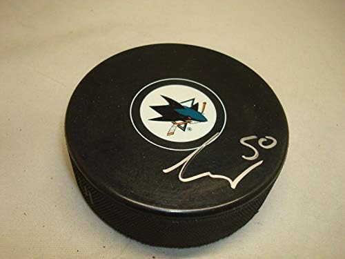 Chris Tierney İmzalı San Jose Köpekbalıkları Hokey Diski İmzalı 1D İmzalı NHL Diskleri
