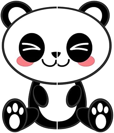 Anime Yatak Odası Çubuk Cep Karartma Perdeleri, Karikatür Gülümseyen Panda Eğlenceli Hayvan Tema Japon Manga Çocuklar