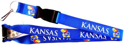 aminco NCAA Kansas Jayhawks Klip Kordon Anahtarlık Kimlik Tutucu Bilet-Mavi