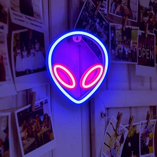 ıfreelife Neon Tabelalar, Alien Neon ışıkları estetik Odası dekor ışık burcu duvar dekor için Oyun Odası Dekor Serin