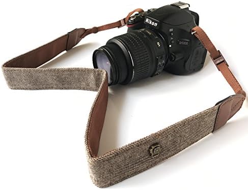 Alled Kamera Askısı Boyun, Ayarlanabilir Vintage Yumuşak Kamera Sapanlar Omuz Kemer için Kadın / Erkek, kamera Askısı