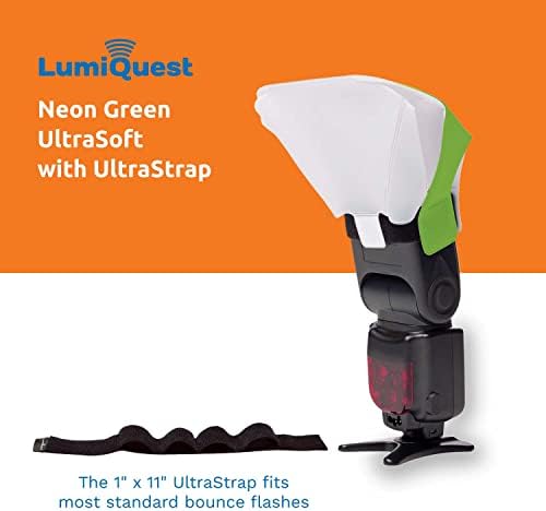 LumiQuest Ultrasoft Buzlu Fotoğraf Aydınlatma Difüzörü, Ultrastraplı Kompakt Değiştirici, Kamera Aydınlatması, Harici