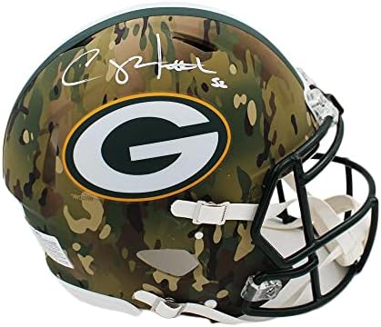 Clay Matthews İmzalı Green Bay Packers Speed Otantik Camo NFL Kaskı - İmzalı NFL Kaskları