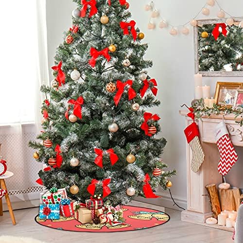 Merry Christmas Bells Noel Ağacı Mat Su Geçirmez Ağaç Standı Tepsi Mat Halı Altında Noel Ağacı Aksesuar Zemin Koruma