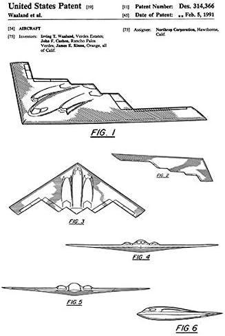 1991-B-2 Bombardıman Uçağı-Northrop - I. Waaland-Patent Sanat Kupası