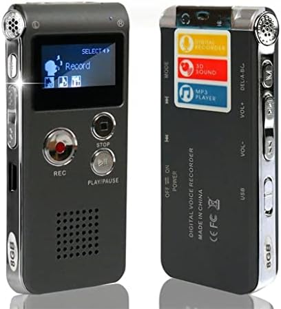 BHVXW Profesyonel 8 GB Kalem RecordingTelephone Ses Kaydedici MP3 Çalar Kulaklık Ses