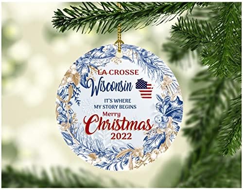 Mutlu Noeller Süs Ağacı 2022 La Crosse Wisconsin Süsleri Hikayemin Başladığı Yer La Crosse Wİ Şehir Memleket Eyalet
