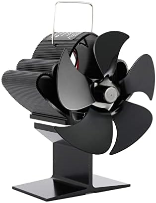 Uongfi siyah şömine Fan ısı Powered soba Fan günlük ahşap brülör çevre dostu sessiz Fan ev verimli ısı dağılımı ısı