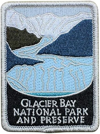 Glacier Bay Ulusal Parkı Demir On Aplike Yama-Alaska, Juneau, Nat'l Korumak 3 - Şapka, Gömlek, Ayakkabı, Kot Pantolon,