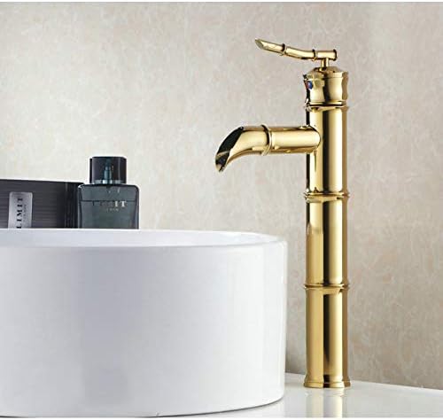 Banyo altın havzası musluk Tek kolları Tek delik sıcak ve soğuk musluk mikser musluklar