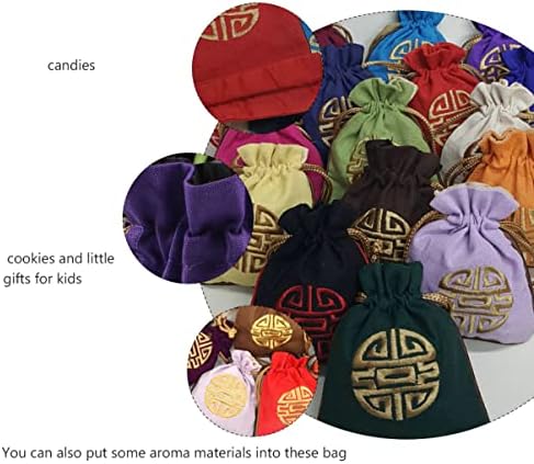 Cabilock Çanta Çuval Iyi Çok Takı Pamuk Renk Şeker Şans Küpe Kumaş Keten Favor Çuval Torbalar Çanta Çanta Kullanımı